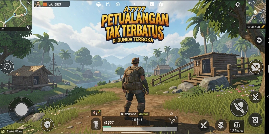 Gameplay A7777 menampilkan petualangan yang penuh warna dan eksplorasi.