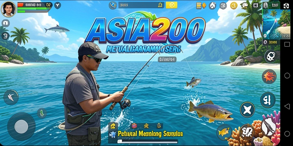 Tangkapan ikan yang seru dalam gameplay ASIA200.