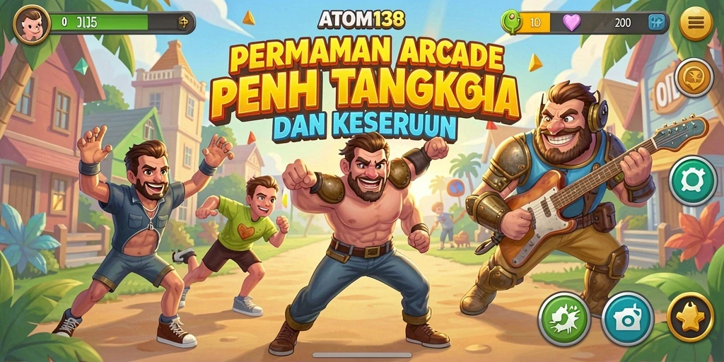 Tampilan gameplay seru ATOM138 dengan aksi cepat dan tantangan menarik.
