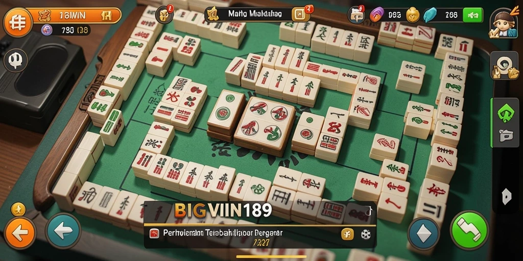 Tampilan gameplay Mahjong yang menarik dan interaktif di BIGWIN189.