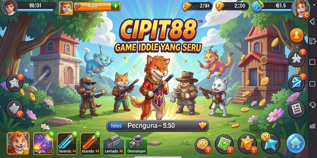 Screenshot utama CIPIT88 menampilkan pengalaman gameplay Idle yang seru.