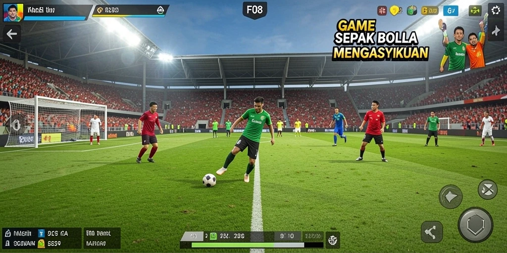 Tampilan menakjubkan dari pertandingan sepak bola yang mendebarkan di F08.