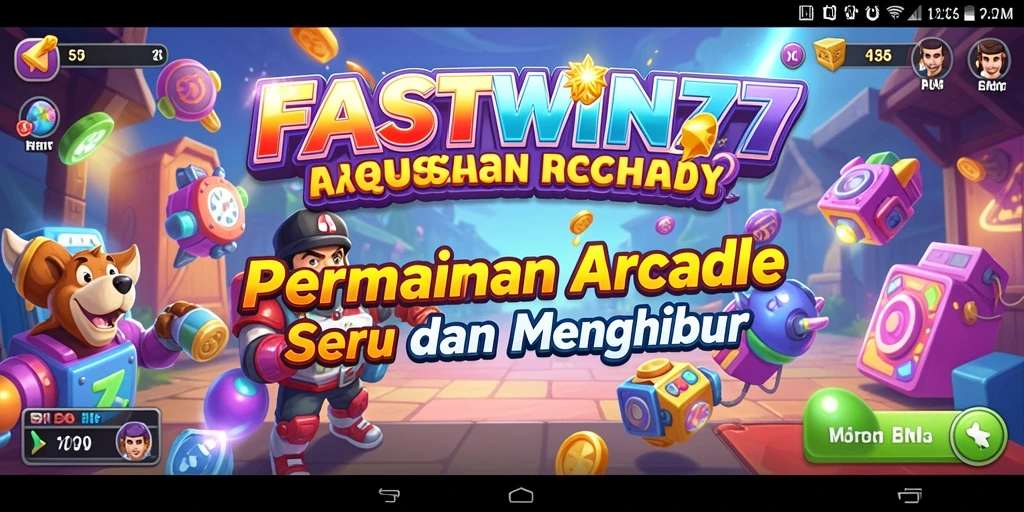Screenshot utama FASTWIN77 menampilkan gameplay dinamis dan penuh aksi.