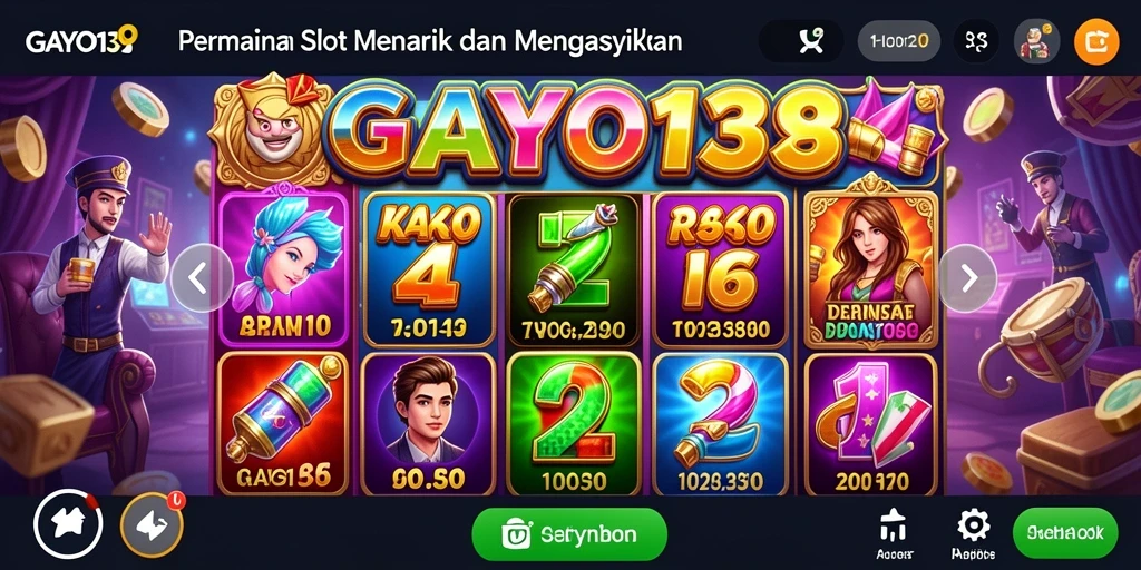 Screenshot gameplay GAYO138 menampilkan mesin slot yang menarik dan menghibur.