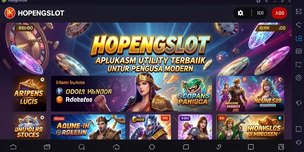 Tampilan antarmuka HOPENGSLOT yang sederhana dan mudah digunakan.