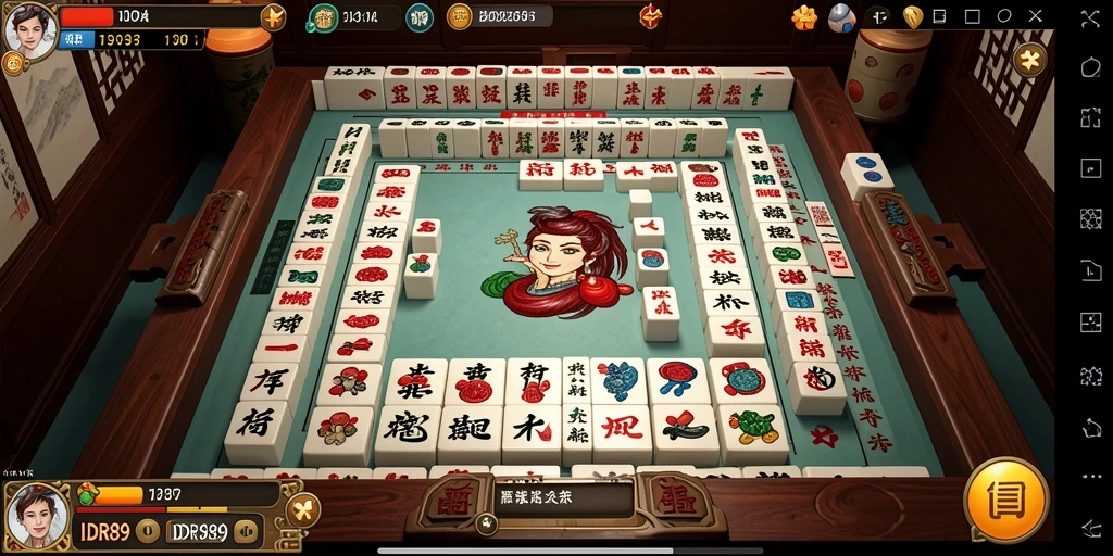 Screenshot IDR89 menampilkan gameplay Mahjong yang menegangkan dan menarik.