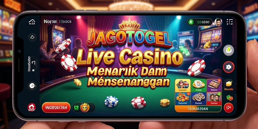 Tampilan gameplay Live Casino di JAGOTOGEL yang menawan.