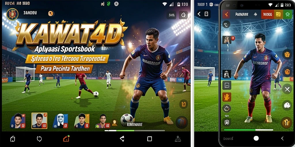 Tampilan gameplay KAWAT4D saat melakukan taruhan olahraga.