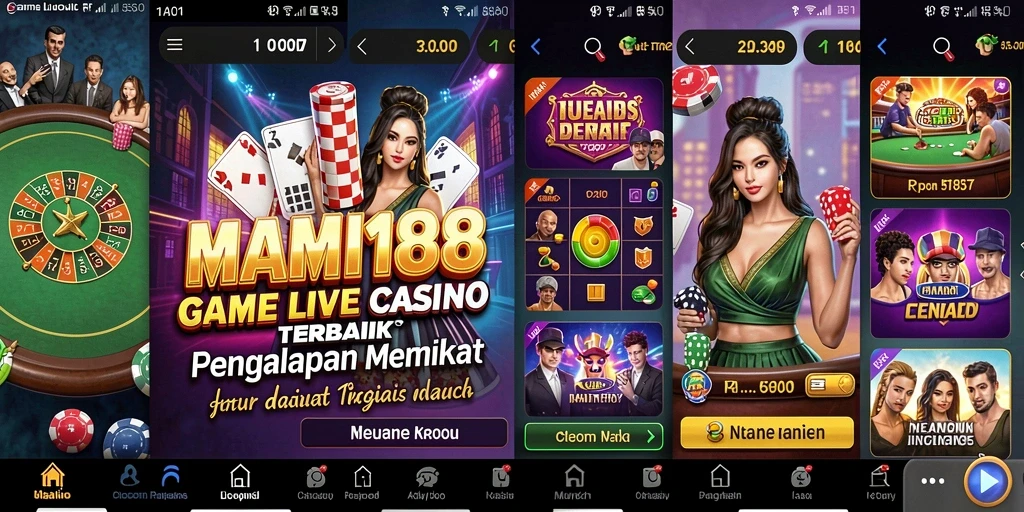Tampilan gameplay Live Casino yang mendebarkan di MAMI188.