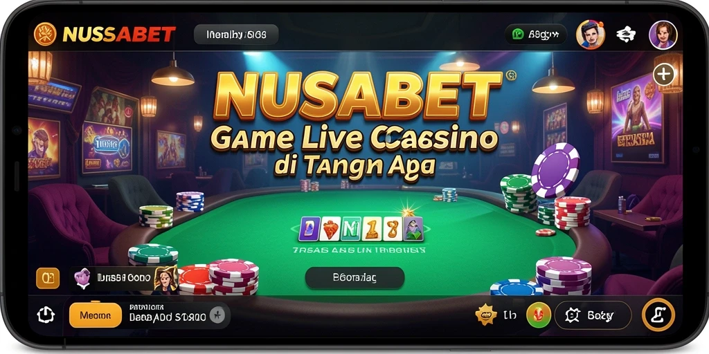 Gambaran gameplay NUSABET Live Casino yang mendebarkan.