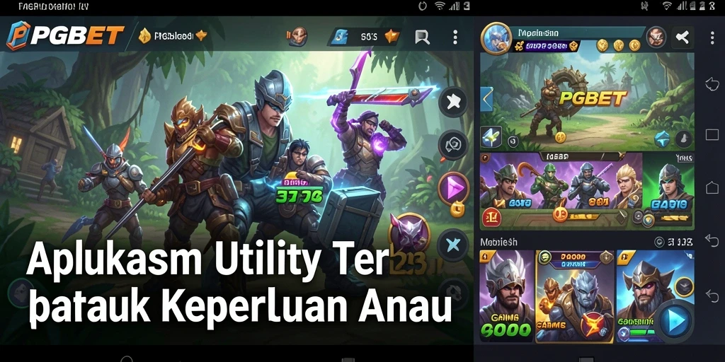 Tampilan antarmuka pengguna PGBET yang intuitif dan responsif.
