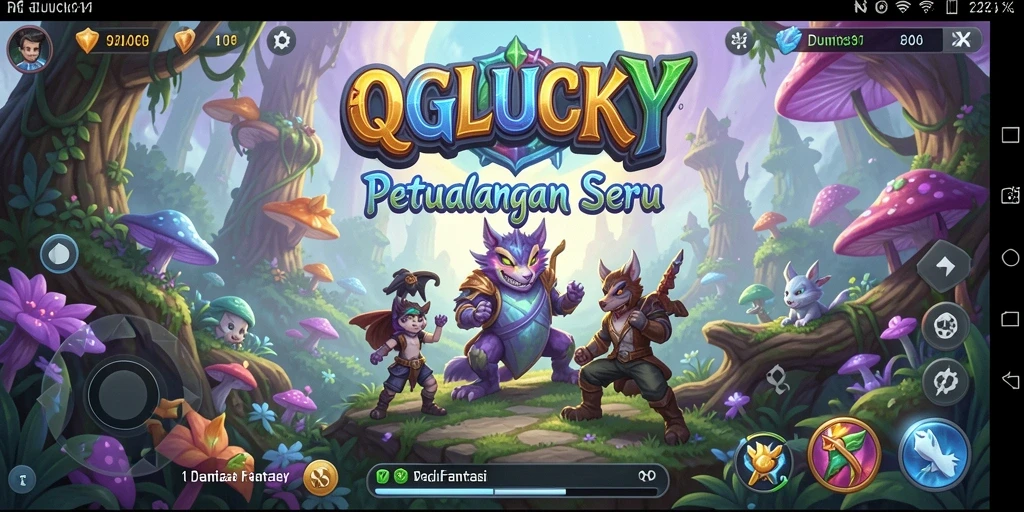 Tampilan gameplay QGLUCKY yang menarik dan imersif.