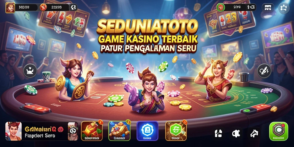 Tampilan gameplay seru dan interaktif dari SEDUNIATOTO.