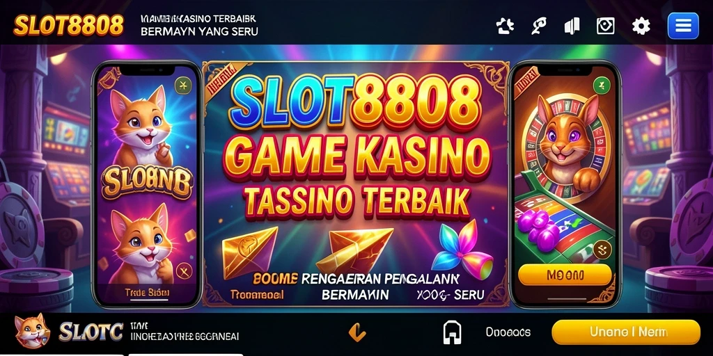Tampilan screenshot utama SLOT8808 menunjukkan gameplay slot yang seru dan menarik.