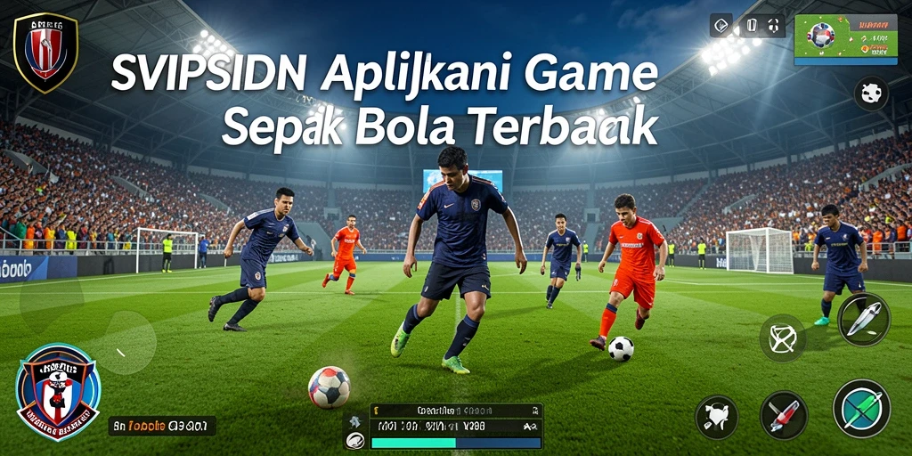 Tampilan gameplay seru dalam SVIPSIDN dengan aksi sepak bola nyata.