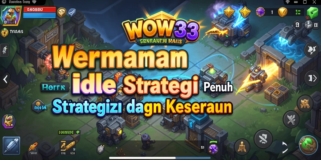 Tampilan gameplay WOW33 yang menarik dan seru bagi penggemar Idle.